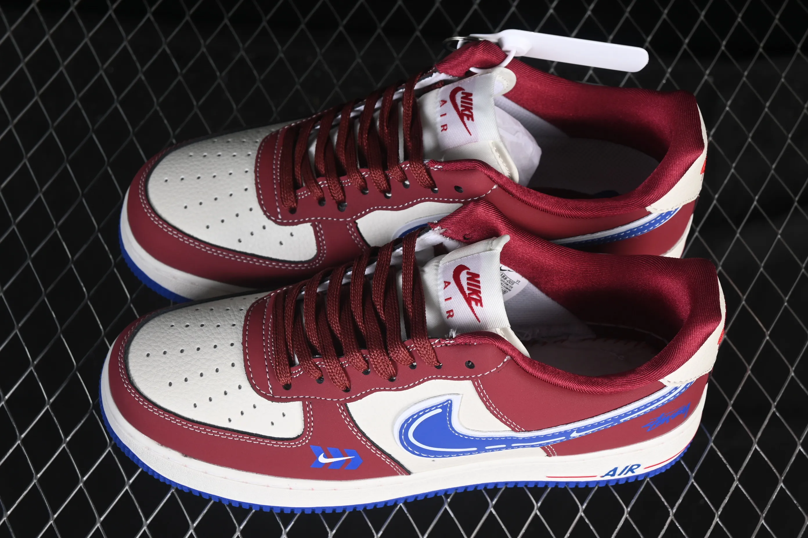 All categories Nk Air Force 1 Air Force series Nk Air Force 1 Low Air Force low-top Nike Air Force 1'07 Low Stussy co-branded caramel blue hook Air Force 1 low-top casual sneakers SY1388-005